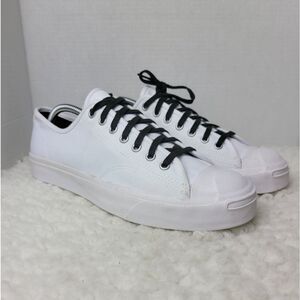 Converse x Jack Purcell Men's Low Top Sneaker Size 10.5  White Canvas Shoes
